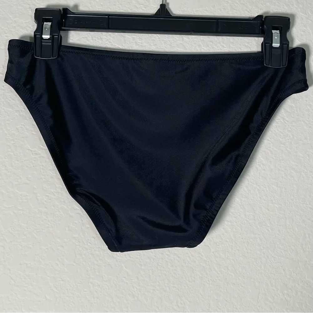 J Crew Fac NWT Solid Bikini Bottom Swim Size XS in Black Swimsuit